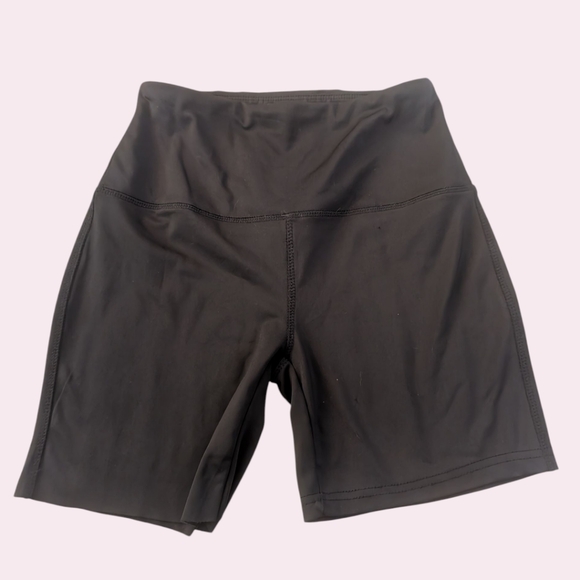 EUC Athletic Training shorts Sz Medium by Series 8 Fitness Black High Waist - Picture 1 of 3